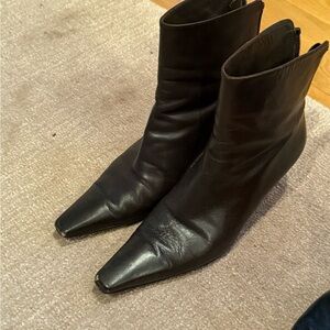 Stuart Weitzman Brown Ankle Booties